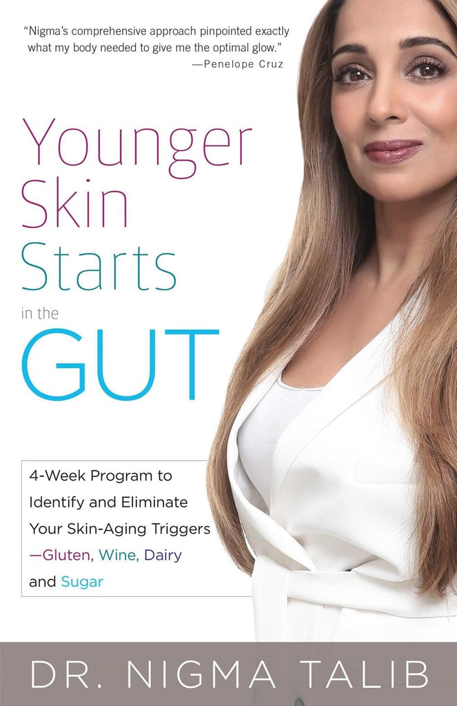 Links to Younger Skin Starts in the Gut 4-Week Program to Identify and Eliminate Your Skin-Aging Triggers - Gluten, Wine, Dairy, and Sugar